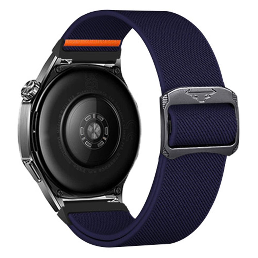 

20mm Universal Replacement Watch Band Elastic Nylon Braided Strap Dark Blue