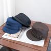 New retro British style flat top hat women's casual versatile face small fashionable equestrian hat out of the face hat