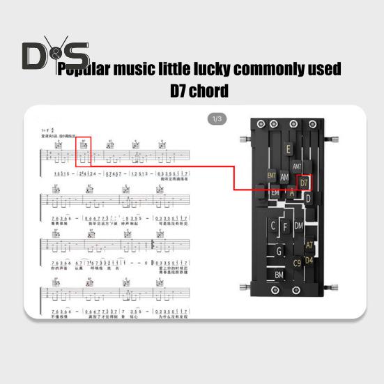 Guitar Aid Chords Trainer Guitar Assisted Tool Learning System for Beginners Adults And Teens Guitar Chord Accessory Practice Aid