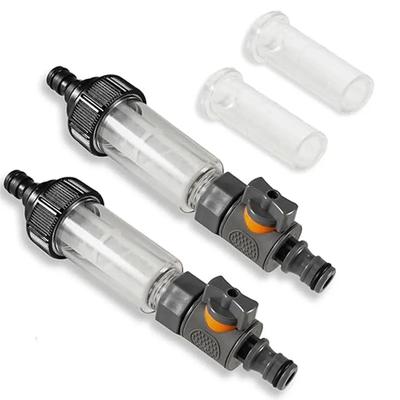 2 Pcs Water Filters Motorhome Water Filters With Replacement Filters With Regulating Valves RV Water Filter Equipment