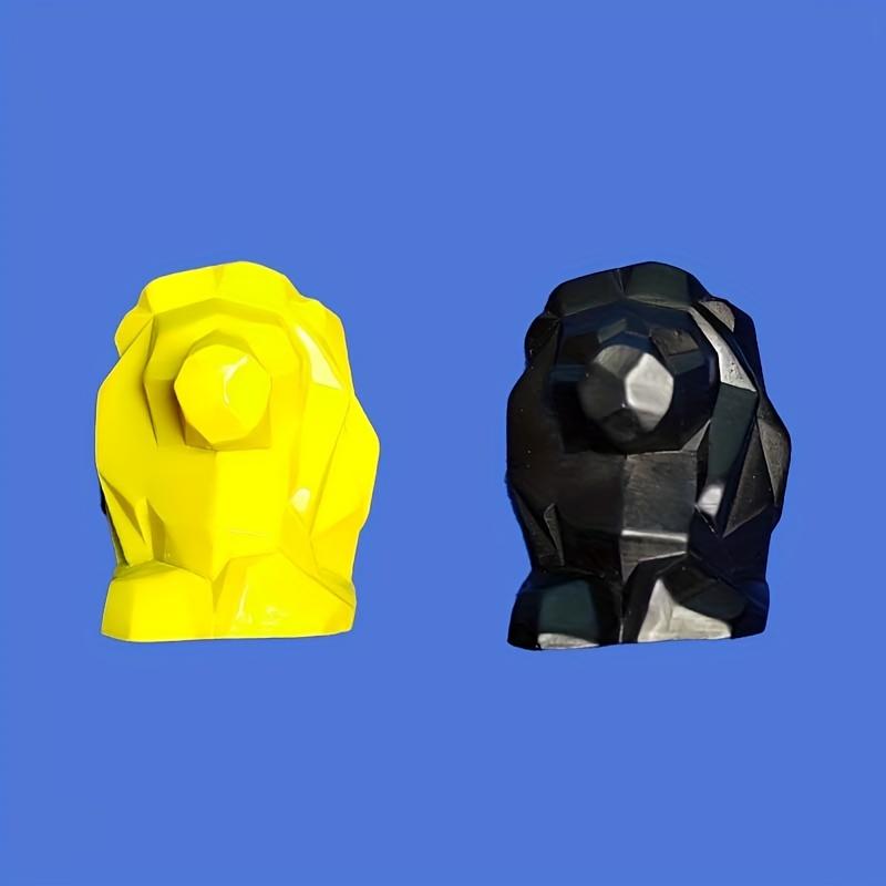 

Набор из 2-х штук очаровательных 3D геометрических магнитов на холодильник в европейском стиле INS с животными. С многоугольными узорами в виде слона и льва B