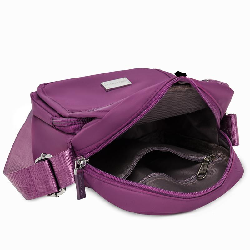 Women's Crossbody Bag Multi-Pocket Shoulder Bag Mother Bag Nylon Large Capacity Square Bag