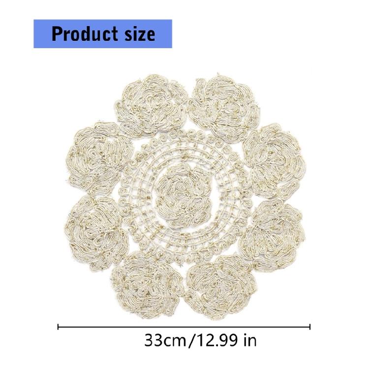 Decorative Floral Laces Coasters And Placemat Set Elegant Table Decoration Mats For Elegant Dining Experience