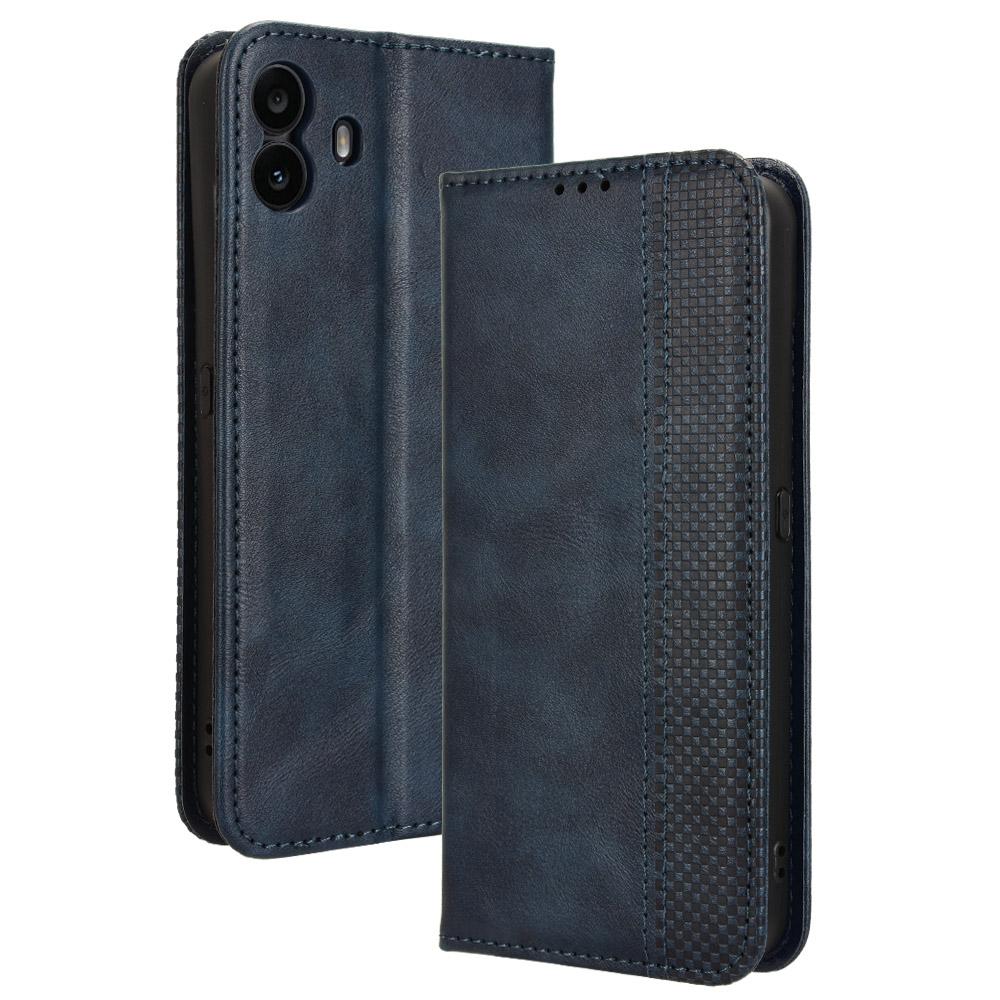 For Nothing CMF Phone 1 Stand Case Retro PU Leather Wallet Phone Cover