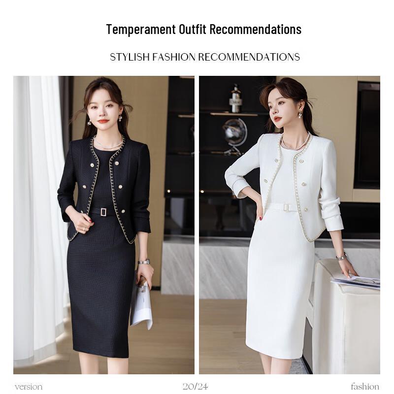 Tluoman Elegant Professional Suit Dress Set