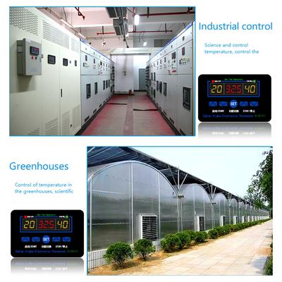 ABUO-1 Pcs W1411 10A LED Thermostat Thermostat Control Switch Sensor For Greenhouses Animal Husbandry 12V