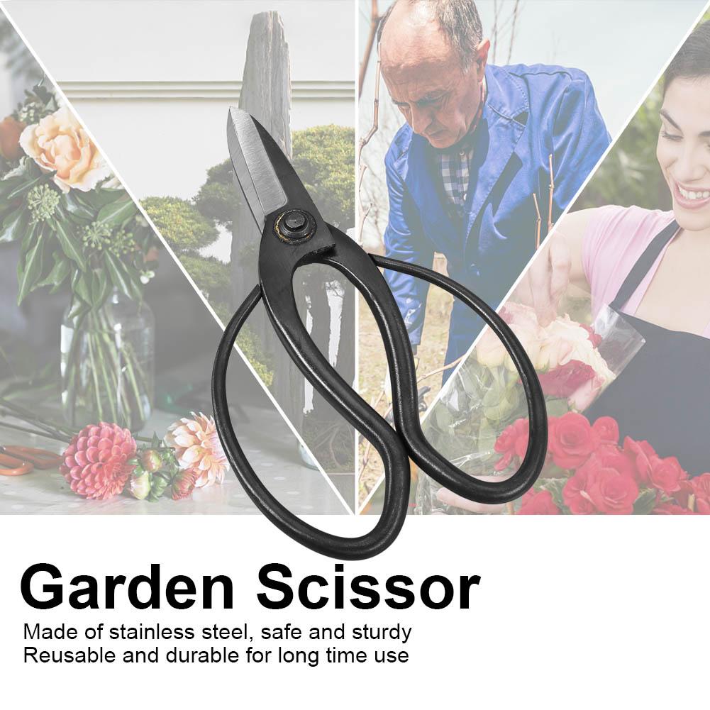 Stainless Steel Robust Scissors, Comfortable Handle, Suitable for Cutting Garden Flowers,   Utility Scissors with   Steel Material