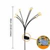 Waterproof Solar LED Lights Firefly Style Soft Flickering Glow Outdoor Decor Lamps Solar Powered Ground Stake Design