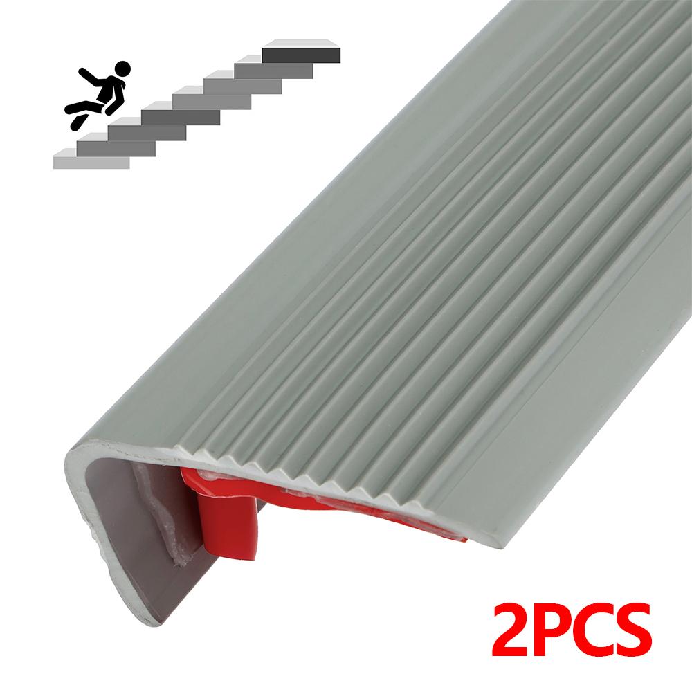 1/2Pcs Stair Edge Protector Non-slip Stair Nose Edging Self-Adhesive PVC Stair Edge Trim L-Shape Waterproof Step Edge Trim Strip