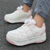 29-40 Kinder Vierrad-Sneaker Rollschuhlaufen Abnehmbare Studenten-Schlittschuhe Sportschuhe Mädchen Skate-Schuhe