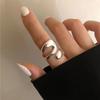 LATS Designer Gold Silver Colour Water Drop Ring Woman Europe America Jewelry Trendy Accessories Gift