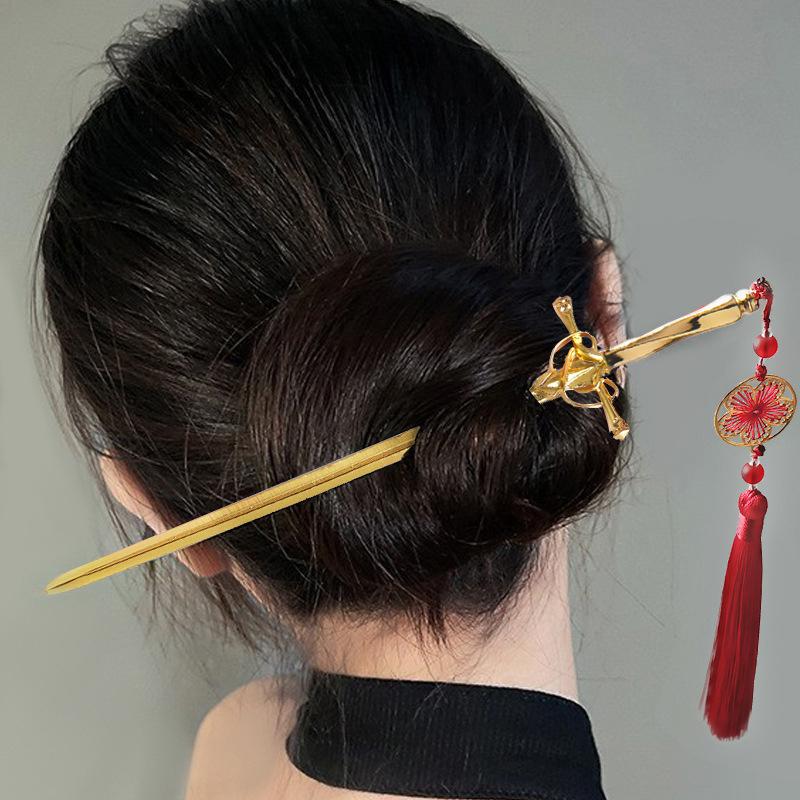 

Панк Металл Меч Кисточки Заколка для волос Китайский стиль Простые палочки для волос для женщин Инструменты для дизайна причесок своими руками Аксессуары