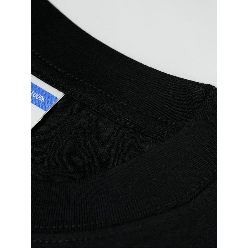 European Sizes Men's Ice Hockey Duck Print T-Shirt - Duck Pattern Casual Round Neck Tee Suitable for Sports Events & Daily Streetwear