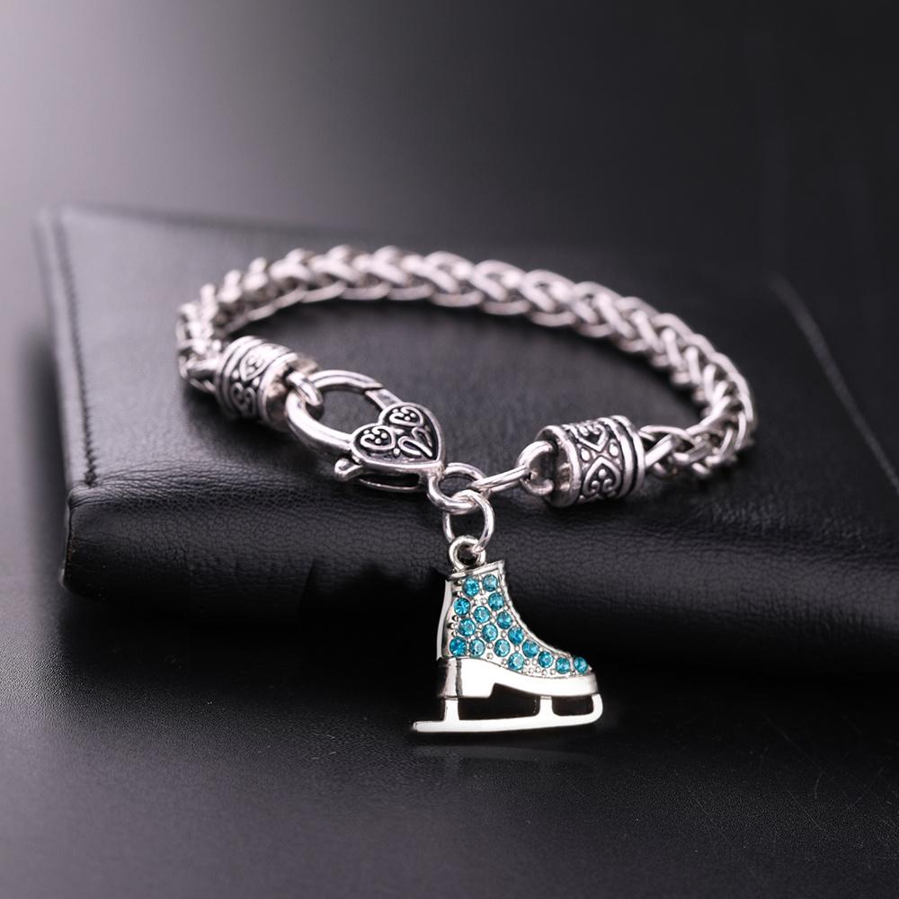 Pandantive Brățări My Shape pentru Patinaj pe Gheață pentru Femei Brățară Patinatoare Artistică Bijuterii Cristal Patinaj Artistic Sportiv Cadouri Iubitor Patinaj