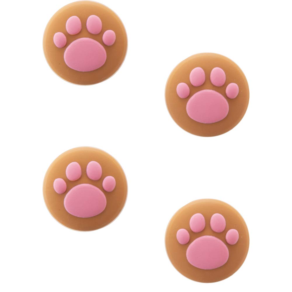 Lite CYBER Analog Stick Cover Nekonyan SWITCH Brown X Pink Switch [Switch Compatible] (for Joy-Con) -