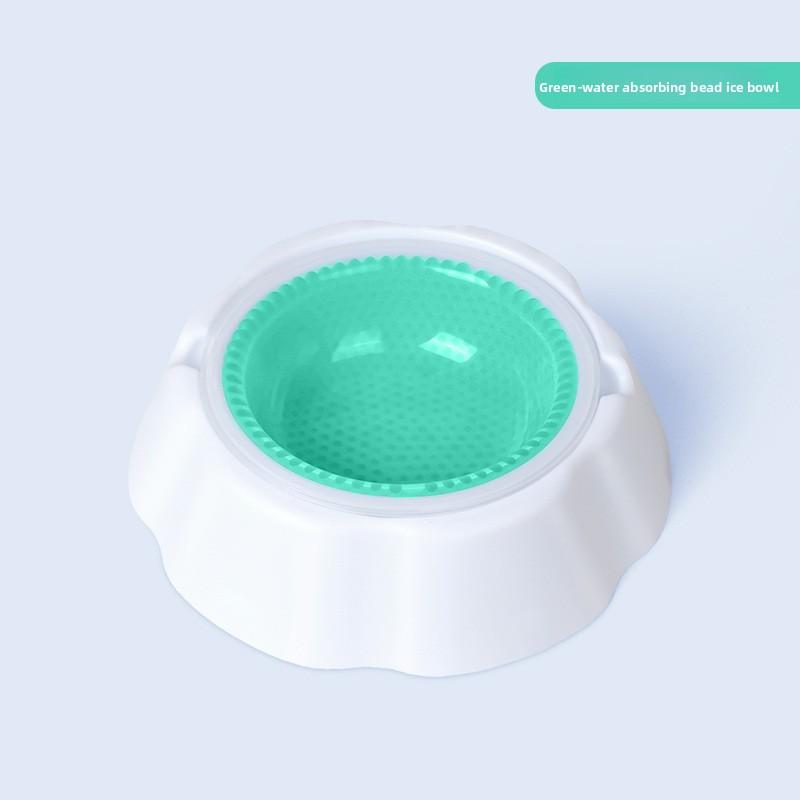 Frozen Dog Bowl for Cooling and Relieving Summer Heat, Pet Bowl with Condensed Beads for Refreshing Cat Bowl, Food Bowl and Dog Bowl