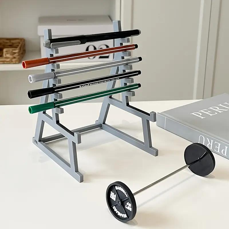 Creative Barbell Pen Holder Fitness Themed Fitness Pen Holder Perfect Gift for Fitness Enthusiasts Weightlifters