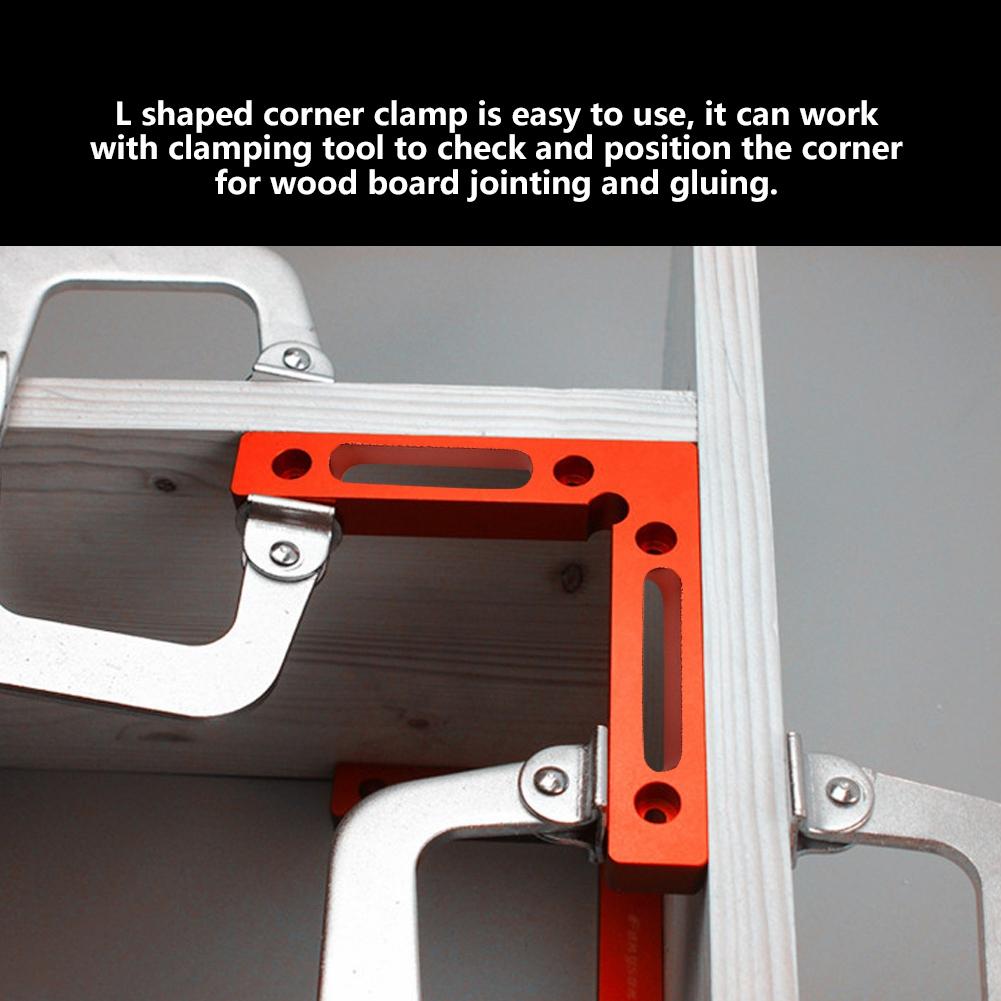Woodworking Corner Clamp, Aluminum Alloy, L-Shaped, Right Angle, 90 Degree, for Wood and Metal