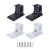 No Drill Shower Curtain Rod Brackets ABS Wall Support with Flat Base and Serrated Grip for Bathroom Bedroom Kitchen Daily Use