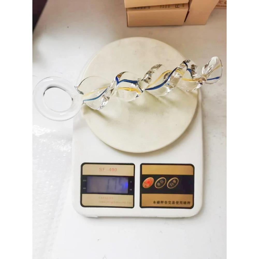 VaHppy Threaded Circle Stained Glass Dildo Adult Sex Toys Anal Plugs Female Masturbation SM  Gay Twisted Twist 4 Styles