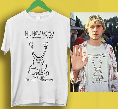 HOT Daniel Johnston Hi How Are You Shirt As Worn by Kurt Cobain Nirvana Grunge R Unisex T-Shirt