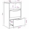 Nightstands 2 Pcs Reclaimed Wood Look 40 X 30 X 67 Cm Engineered Wood