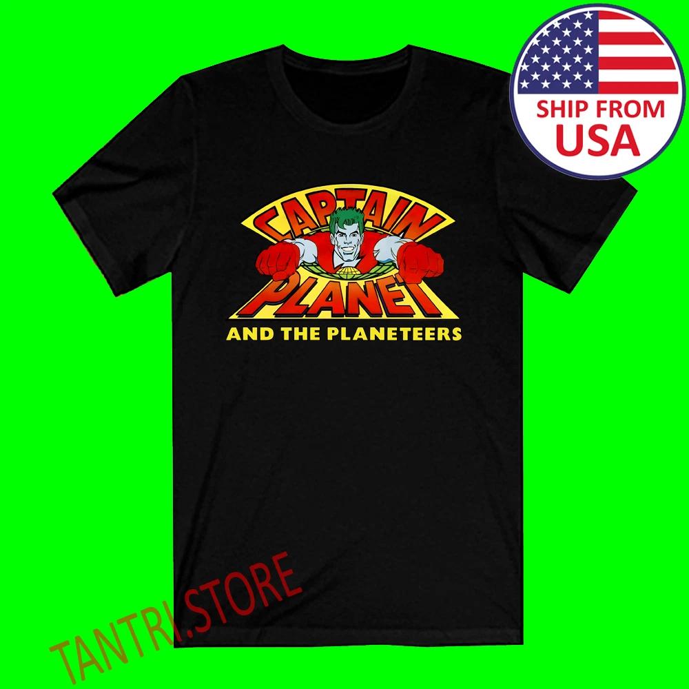 Captain Planet And The Planeteers Men s Black Size S to 3XL 2XL