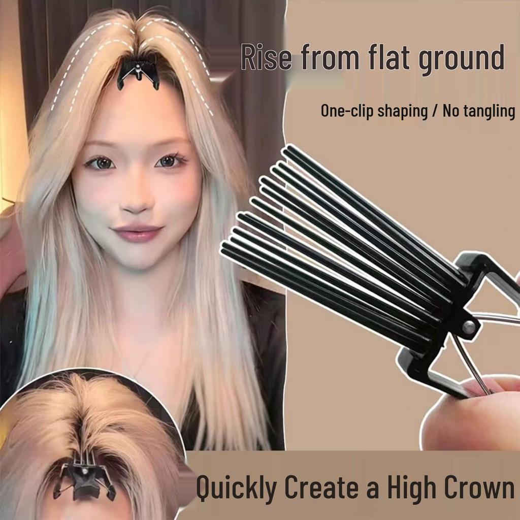 Natural Fluffy Root Styling Bangs Duckbill Clip for Men and Women