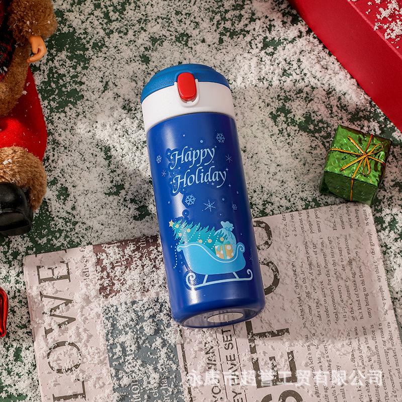 

Ins Style Girly Heart Insulated Flask with Cute Bear Straw - Student Cartoon Pop-up Water Cup 380 ml