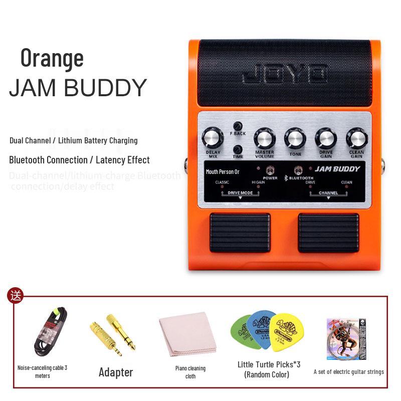 

JOYO Jam Buddy Bluetooth Speaker & Guitar Effects Pedal Standard помаранчевий