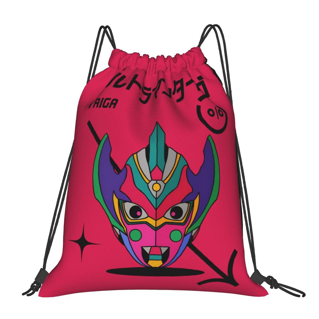 Custom Ultramans Drawstring Bags for Training Yoga Backpacks Men Women Anime Sports Gym Sackpack