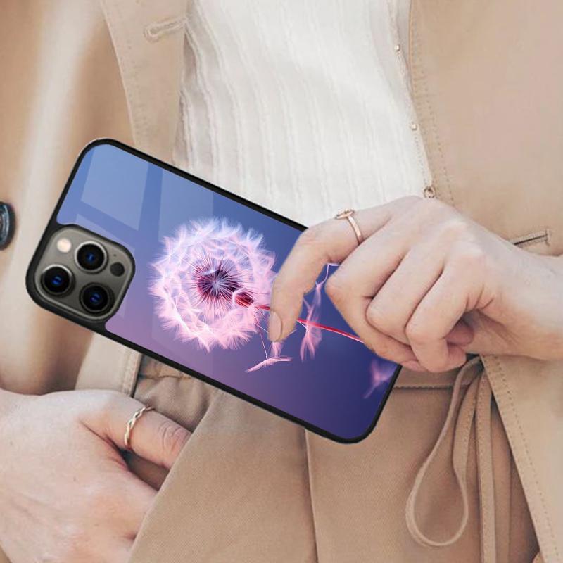 Dandelion Magnetic Phone Case For APPLE iPhone 17 Air 16 14 13 12 Pro Max 15 Plus Wireless Charge With MagSafe Cover