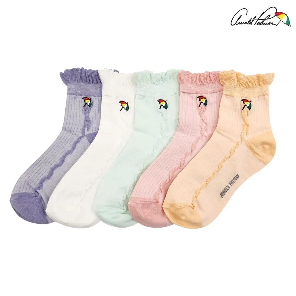 Arnold Palmer Women s Lace Socks Ankle Socks Fashion Pastel Spring Socks 5-Pair Set 5 pairs of lace