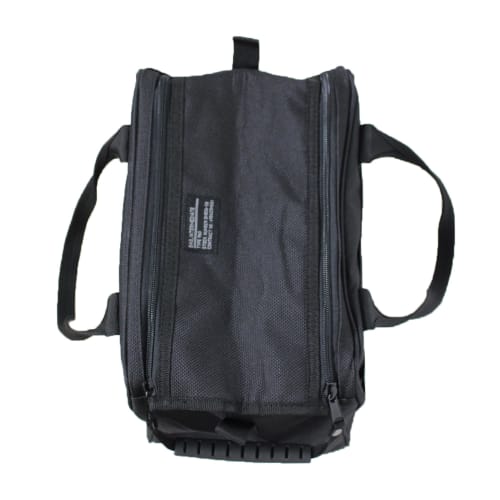 BIGMAN Double Zip Tool Bag, Volume 13, BMB-06, Durable Black Fabric Tool Bag for DIY and Outdoor Use, Model Number: 4962308193272