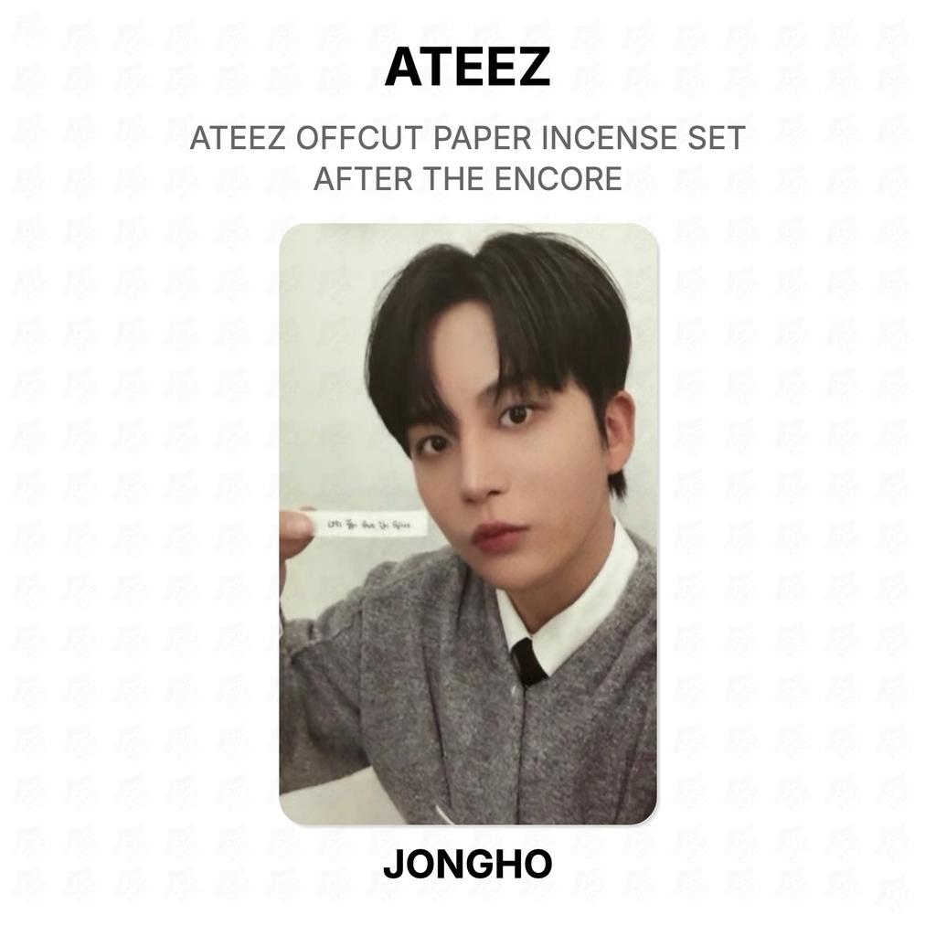 ATEEZ OFFCUT PAPER INCENSE SET AFTER THE ENCORE Official Photocard