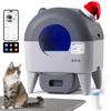 Self-Cleaning Cat Litter Box for Multiple Cats Extra Large Automatic Odor Control with App Monitoring Safety Sensors & Low-Noise