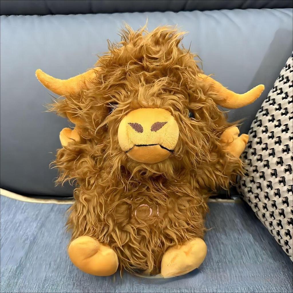 Hochlandkuh Langer Plüsch Beruhigende Schlafpuppe – Süßes Geschenk auf Lager