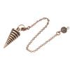 Cone 100% Copper Brass Metal Pendant Pendulum for Divination Dowsing Reiki Healing Egyptian Isis Pendulos Professional A001