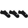 Nike Logo Floral Embroidered Sports Training Socks 3 Pairs Women Socks Black SX5277-011