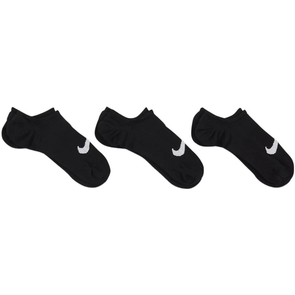 Nike Logo Floral Embroidered Sports Training Socks 3 Pairs Women Socks Black SX5277-011