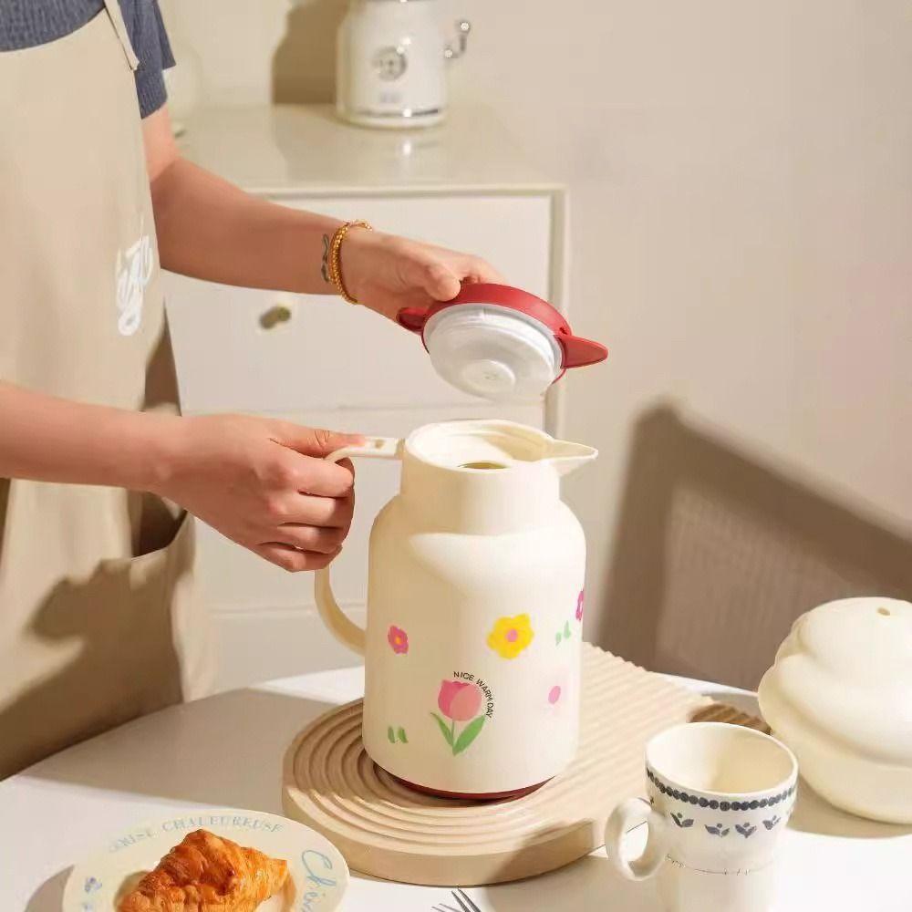 Glass Liner Household Thermos Pot Large Capacity Hot Water Kettle Boiling Water Bottle  Home