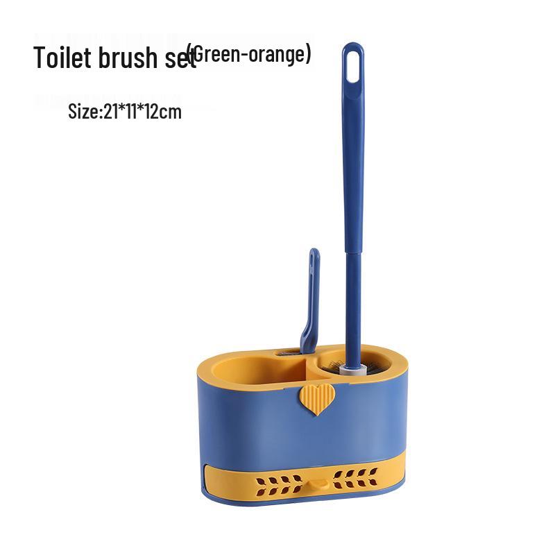 Wall-Mounted Toilet Brush Set: Punch-Free Household Bathroom Cleaner