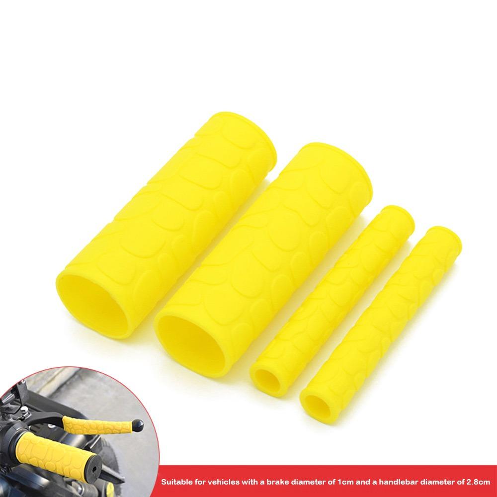 Anti-Slip Motorcycle Handlebar Grip Universal Fit Rubber Sleeve  Electric Bike Accessories