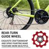 11T Bicycle Rear Derailleur Wheel Ceramic Bearing Pulley Road Bike Guide Roller Idler for Road Mountain Bike Pulley Wheel