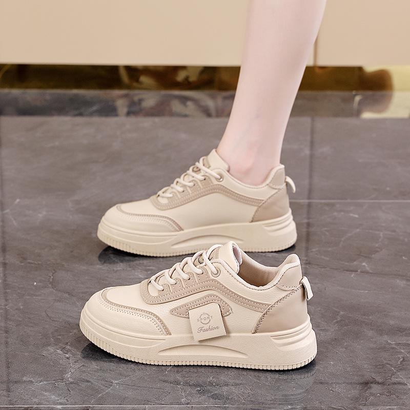 

Жіночі корейські кросівки для мініатюрного зросту - Повсякденне біле взуття на м якій підошві CY-609 35 хакі