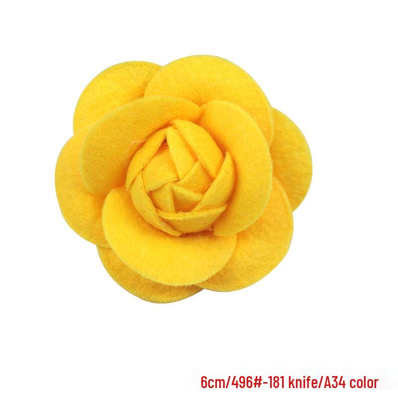 Non-Woven Camellia Flower Hair Clips: Elegant DIY Accessories for Jewelry and Clothing.