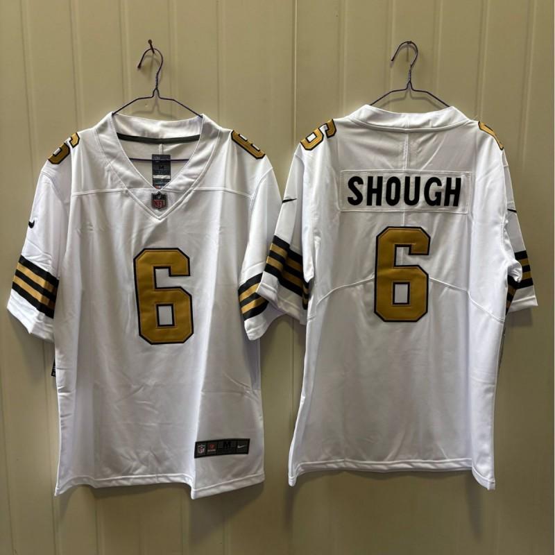 2026 NFL St. Saints 6 Shough Maglia da Calcio Ricamata Uomo Donna