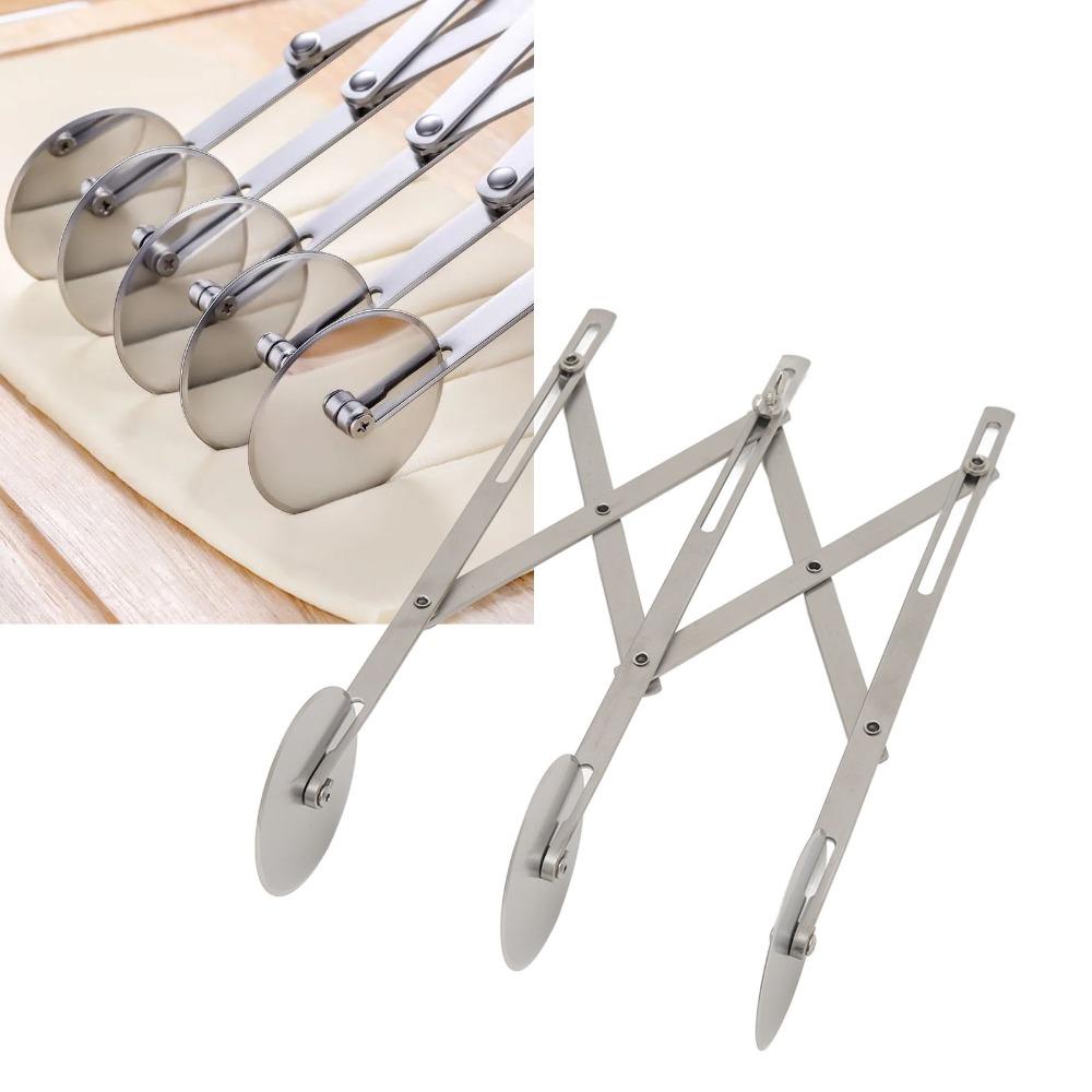3 Wheel Pastry Cutter Multi Round Dough Cutter Durable Baking Roller Baking