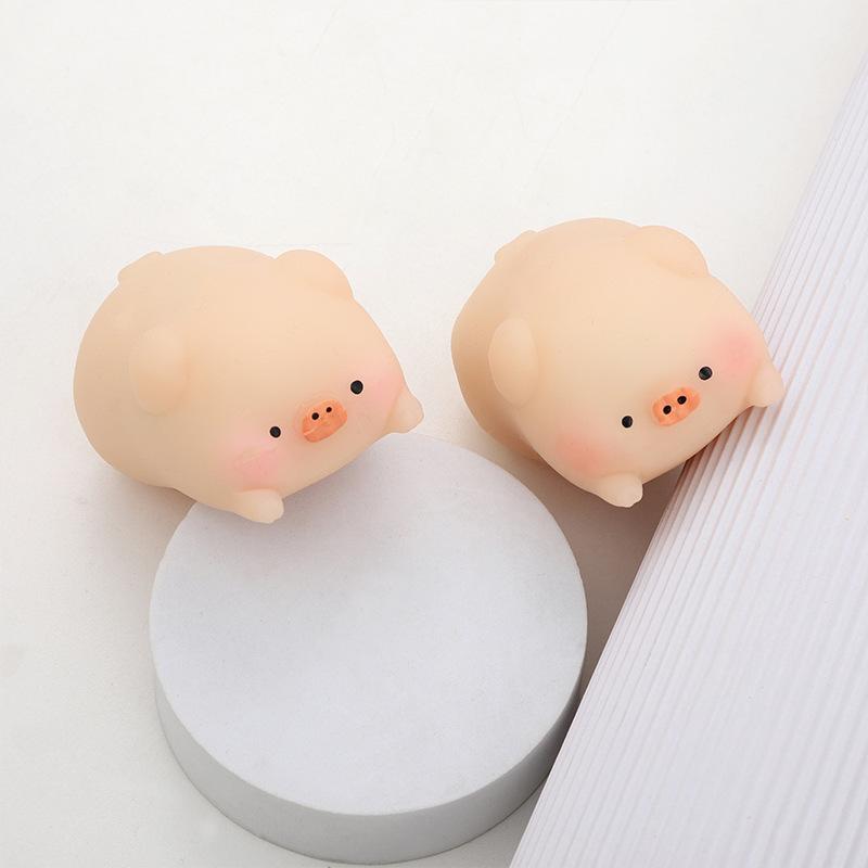 Süßes kleines rosa Schwein zum Quetschen Rosa Ferkel Stressabbau- und Entlastungsspielzeug Kawaii Haustier Fidget Spielzeug Geschenke für Freunde