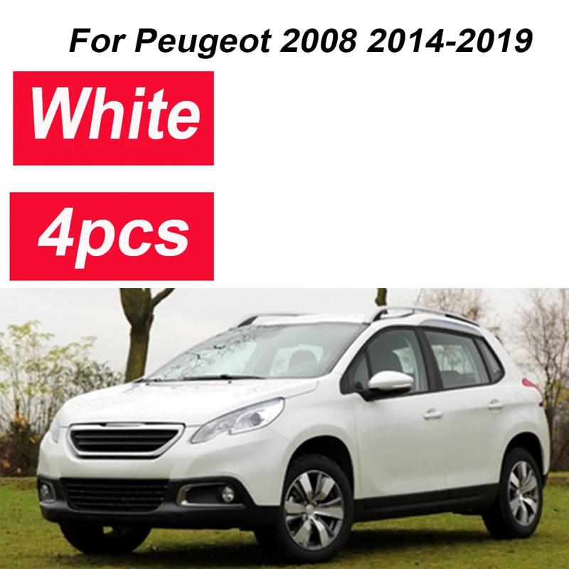 4 шт. Автомобильные брызговики для Peugeot 2008 Аксессуары 2014 2015 2016- Автомобильные грязезащитные щитки Защита от брызг Передние задние крылья Автомобильные комплекты кузова